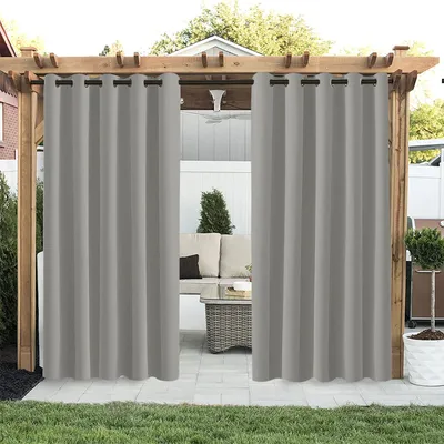 Immagine prodotto di Tenda da esterno protezione solare resistente alle intemperie tende oscuranti impermeabili con occhielli per patio balcone cortile, 180x243cm, grigio chiaro