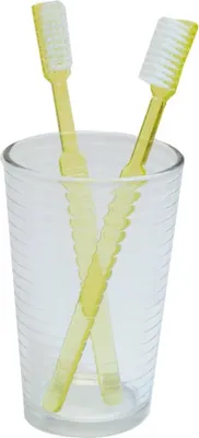 Produktbild von 100 Ampri Med-Comfort Einmalzahnbürsten Gelb - Hygienisch & Praktisch