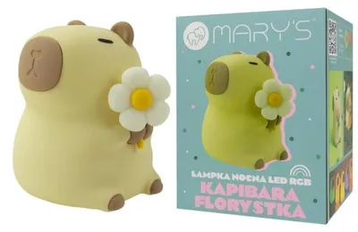 Obrázok produktu pre Mary's Bezdrôtové Led Nočné Svetlo Rgb Capybara Kvetinárstvo Usb
