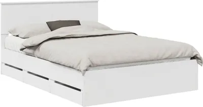 Obrázok produktu pre vidaXL Rám postele so zásuvkami biely 140 x 190 cm
