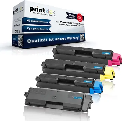 Produktbild von 4x Kompatible Tonerkartuschen Kyocera TASKAlfa 260Series 265ci 266ci TK5135 TK 5135 TK 5135K TK5135K TK-5135 K Schwarz Blau Rot Gelb - Office Print Serie