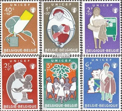 Produktbild von Briefmarken Belgien 1960 Mi 1212-1217 (kompl.Ausg.) postfrisch UNICEF
