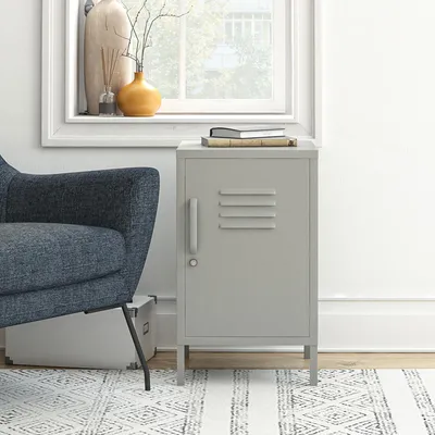 Produktbild von Akzenttisch mit 1 Tür aus Metall in Taupe