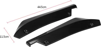 Produktbild von Passend für Heckstoßstangenlippe, Splitterflossen, Karosseriespoiler, Kinnrockschutz, Schwarz