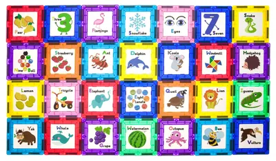 Produktbild von Magnetische Bausteine Set - STEM Lernspaß für Kinder
