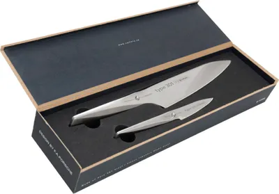 Immagine prodotto di Set di coltelli CHROMA tipo 301 spelucchino P-09 + coltello da chef P-18 coltello P-918