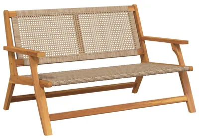 Zdjęcie produktu dla Meble ogrodowe Beige 122 x 78 x 73 cm lite drewno akacjowe