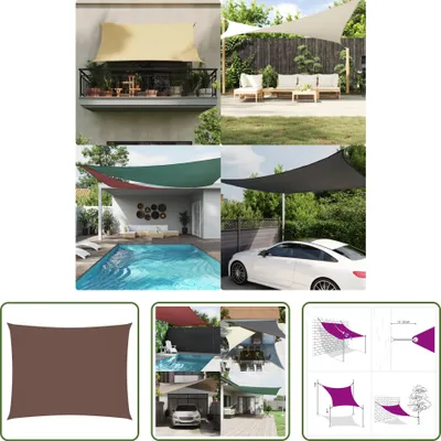 Produktbild von The Living Store Sonnensegel Oxford-Gewebe Rechteckig 4x5 m Braun