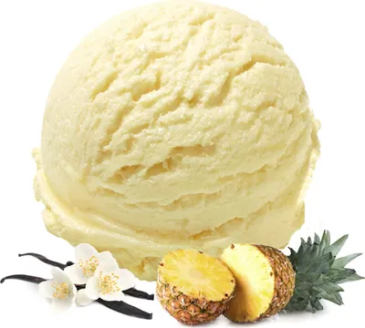 Image de Vanille Ananas Glace végétalienne en poudre sans sucre, sans lactose 10 kg