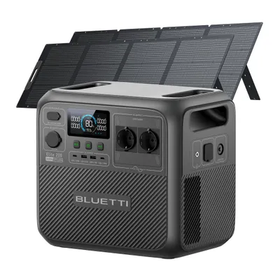 Image de Station d'alimentation BLUETTI Elite 200 V2 avec 2 panneaux solaires de 200 W, 2073 Wh, pour le camping et les road trips