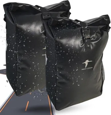 Productafbeelding van Famanu fietstas, bagagedrager, waterdicht, 18 liter - Robuuste fietstas voor fietstochten