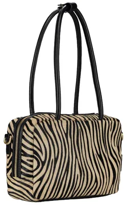 Produktbild von Jost Umhängetasche Furry Zebra Bowling Bag M 30 x 17 x 8.5