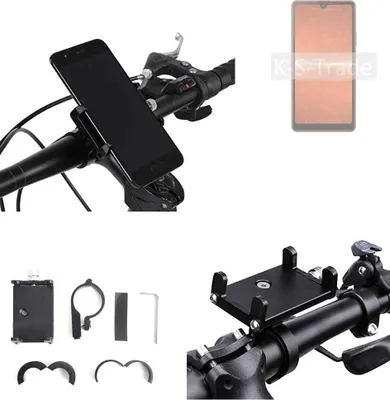 Produktbild von K-S-Trade Handyhalterung für das Fahrrad kompatibel mit Sony Xperia Ace III Halter Lenkstange Fahrradhalterung Motorrad Bike Mount Befestigung