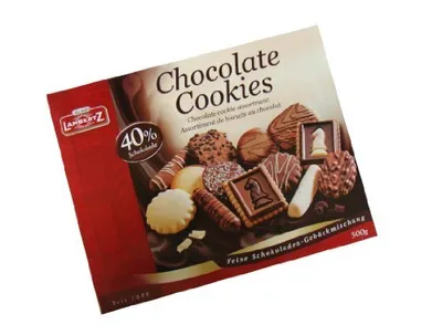Produktbild von Lambertz Chocolate Cookies 40%Schokolade, 4er Pack 4 x 500 g Packung