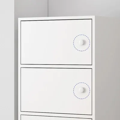 Immagine prodotto di Spaziosa cassettiera bianca in stile loft scandinavo