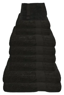 Produktbild von Julie Julsen Handtuch Set Schwarz,Set:10 tlg. 2 Bade. 4 Hand. 2 Gäste. 2 Wasch.
