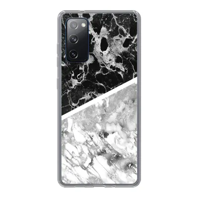 Produktbild von MuchoWow® Handyhülle Schutzhülle Hülle für Samsung Galaxy S20 FE Marmor - Schwarz - Weiß - Luxus Silikon Softcase Handy Hülle - Abdeckung