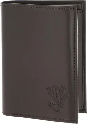 Produktbild von oxmox Leder Geldbörse Leather RFID Protect Kombibörse Frog 2.0 Embossed Brown dunkelbraun