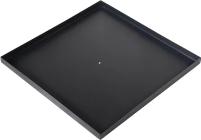 Produktbild von Kapaga - Untergestell für Holzkörbe oder Kaminholzregal 45x45 cm, Sockel für Kamin, Brennholzständer, Schwarz Metall – Stabile Konstruktion, Geschweißt – Sofort einsatzbereit, Pulverbeschichtet