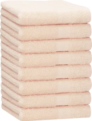 Produktbild von Betz 8 Stück Handtücher 50x100 cm PREMIUM  100% Baumwolle  Farbe: beige