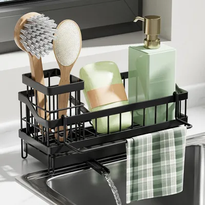 Immagine prodotto di Organizzatore da cucina Smaler - nero - senza foratura