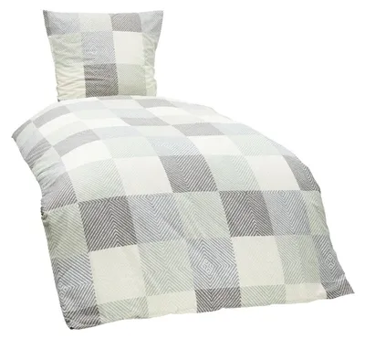 Produktbild von Renforcé Bettwäsche Quadro Design 155x220 80x80 cm