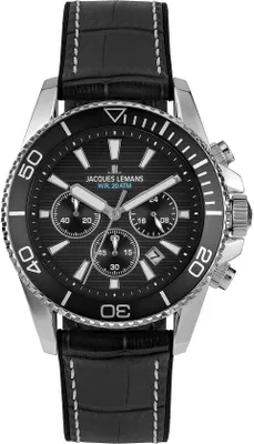 Produktbild von Chronograph Jacques Lemans Schwarz Kollektion Liverpool - mann