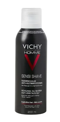 Obrázek produktu pro Vichy, Homme, Pěna na holení proti podráždění, 200 ml - Dlouhodobá platnost!