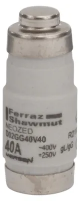 Productafbeelding van Mersen 01701.040000 D02 40A gG 400V NEOZED zekeringhouder, zwart