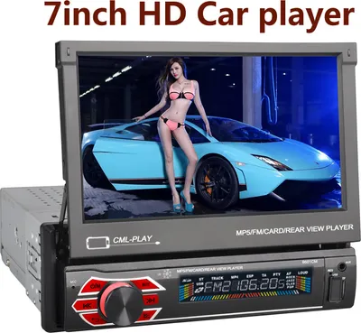 Produktbild von 7-palcové autorádio Bluetooth MP5 prehrávač FM rádio prijímač s podporou IOS/Android auto Hands-free funkcia Pripojenie telefónu cúvaní pohľade zozadu