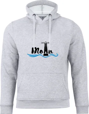 Produktbild von Cotton Prime® Kapuzensweatshirt Leuchtturm - Moin XL grau