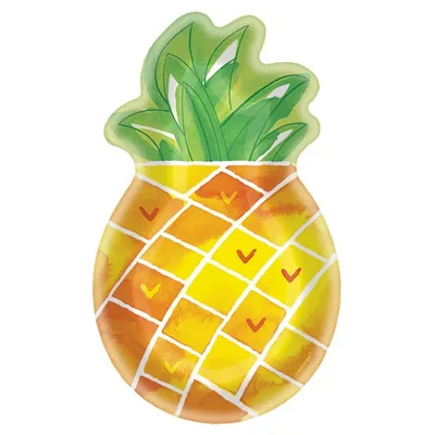 Produktbild von partyboards Ananas 26,7 cm 8 Stück