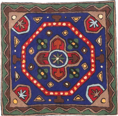 Produktbild von Kelim Kissenhülle `Kaschmir`, Bestickter Kissenbezug, Dekokissen aus Wolle - Muster 35, 40*40*1 cm, Für Zierkissen, Dekokissen, Sofakissen, Sitzkissen, Orientalisch