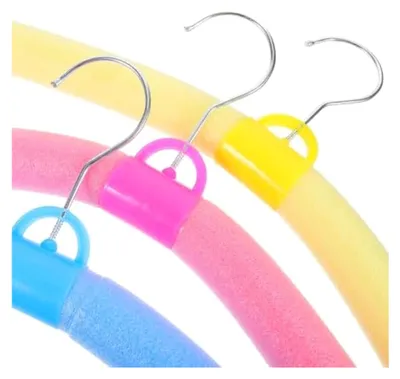Produktbild von 12 Bunte Flexible Kleiderbügel aus Kunststoff für Erwachsene