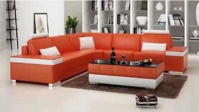 Produktbild von Wohnlandschaft Ecksofa Polster Couch Ledersofa
