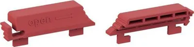 Immagine prodotto di BACHMANN Clip di bloccaggio PDU, per prese C13, set di 12, rosso