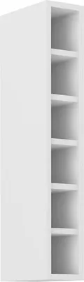 Produktbild von Hoher offener Schrank LUNARA – Breite 15 cm, weiß