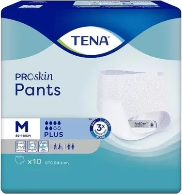 Produktbild von Tena Pants ProSkin Plus OTC Edition M saugfähige Höschen 10 Stück - Langfristig!