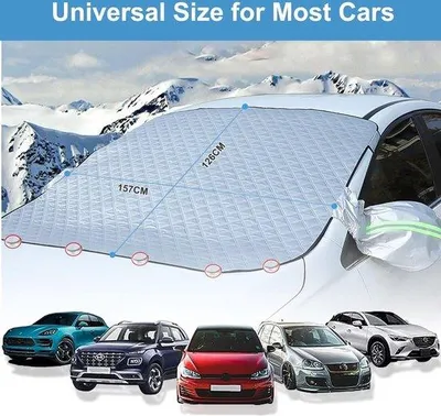 Image de Couverture antigel pour voiture 145 x 100 cm, neige