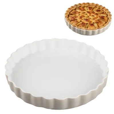 Image de Moule à quiche antiadhésif de 28 cm - Moule en céramique pour tartes et pizzas