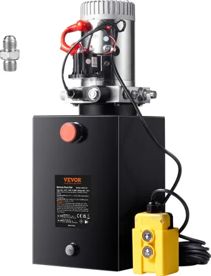 Produktbild von VEVOR Hydraulikpumpe Hydraulikaggregat 12 V Hydraulikaggregat 1600 W, Einfachwirkende Hydraulikpumpe Hydraulic Power Pack, 5 Gal Tank Hand Pump Hydraulikaggregat, für Aufzüge, Gabelstapler usw.