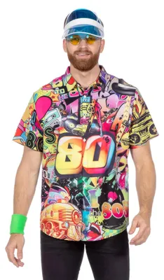 Produktbild von 80er Jahre Party Hemd Größe: XL