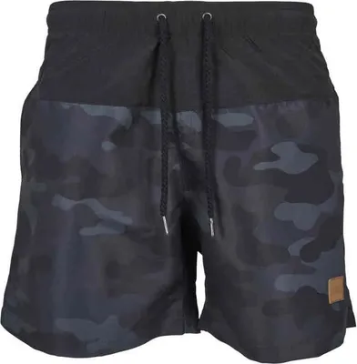 Produktbild von Urban Classics - Badeshorts für Herren TN159 (S) (Schwarz/Tarnfarbe)