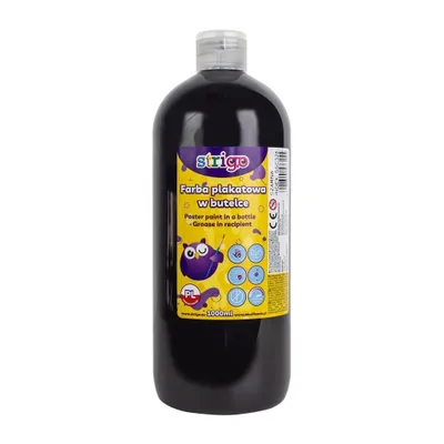 Produktbild von Strigo Plakatfarbe 1000 ml schwarz