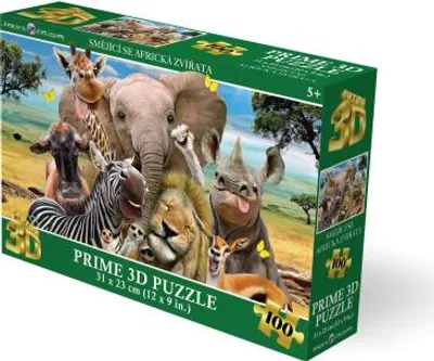 Obrázek produktu pro Puzzle 3D - Smějící se africká zvířata
