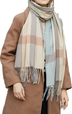 Produktbild von Winterschal, Warme Schals, Accessoires für kaltes Wetter, Fransenschals