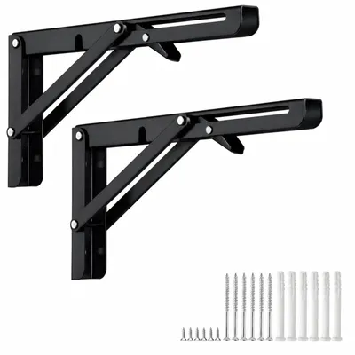 Produktbild von Set mit 2 klappbaren Regalhalterungen, 500 mm