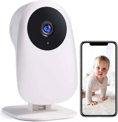 Immagine prodotto di Telecamera Wifi Interna Sorveglianza Baby Monitor Hd 1080p Visione Notturna