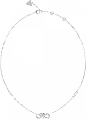 Image de Collier infini Guess argenté pour femme 46cm