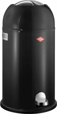 Produktbild von WESCO Tretabfalleimer 184631-62 KICKMASTER in SCHWARZ mit 33 Liter Volumen / Abfallsammler / Mülleimer